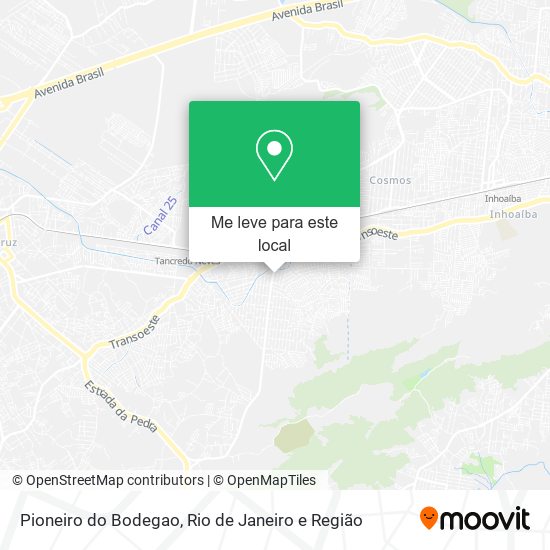 Pioneiro do Bodegao mapa