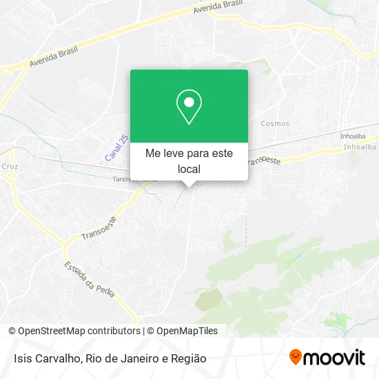 Isis Carvalho mapa