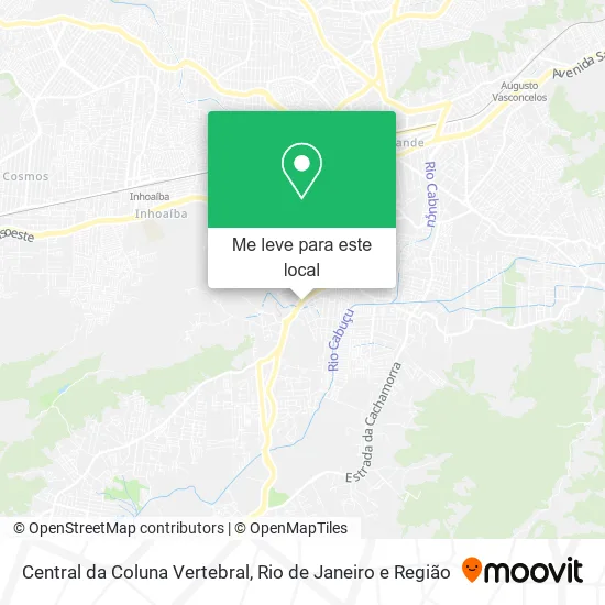 Central da Coluna Vertebral mapa
