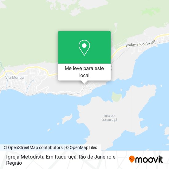 Igreja Metodista Em Itacuruçá mapa