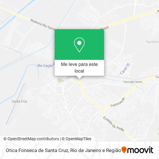 Otica Fonseca de Santa Cruz mapa
