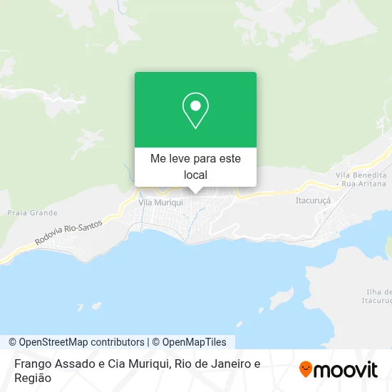 Frango Assado e Cia Muriqui mapa