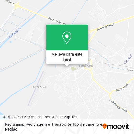Recitransp Reciclagem e Transporte mapa