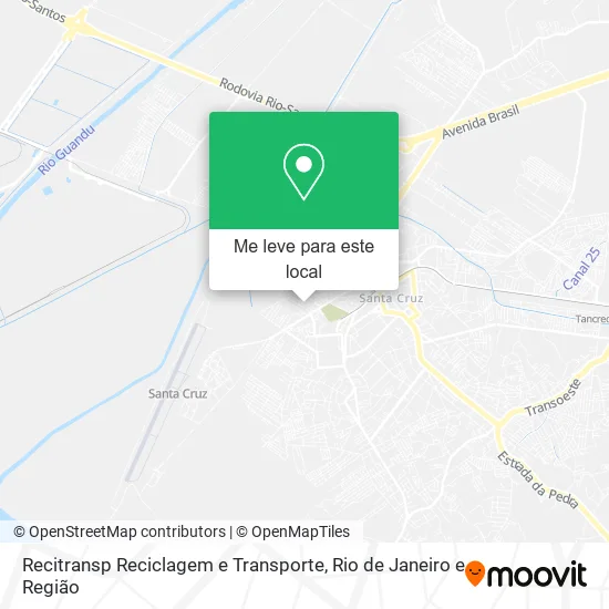 Recitransp Reciclagem e Transporte mapa