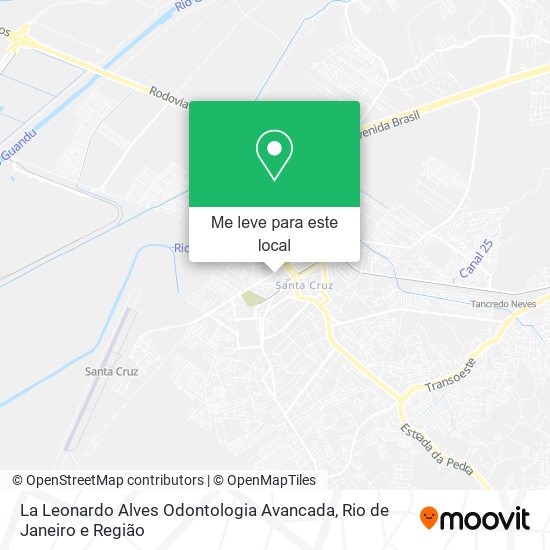 La Leonardo Alves Odontologia Avancada mapa