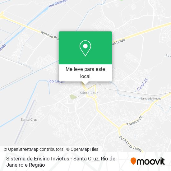 Sistema de Ensino Invictus - Santa Cruz mapa