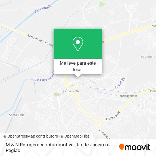 M & N Refrigeracao Automotiva mapa