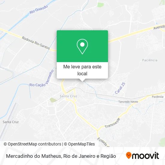 Mercadinho do Matheus mapa