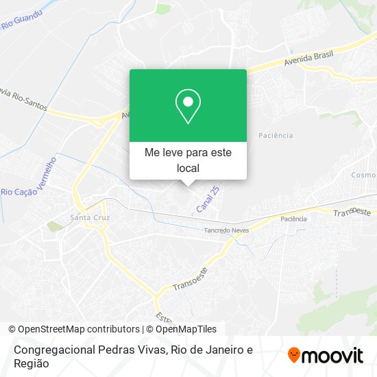 Congregacional Pedras Vivas mapa