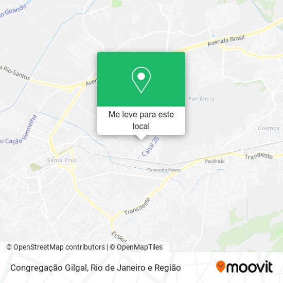 Congregação Gilgal mapa