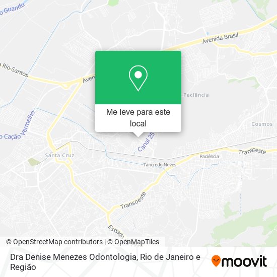 Dra Denise Menezes Odontologia mapa