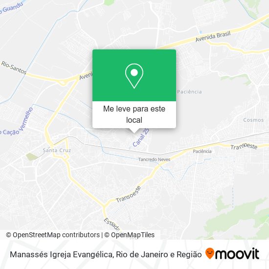 Manassés Igreja Evangélica mapa