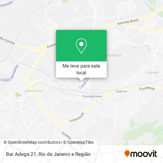 Bar Adega 21 mapa