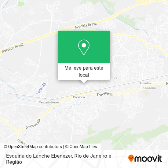 Esquina do Lanche Ebenezer mapa