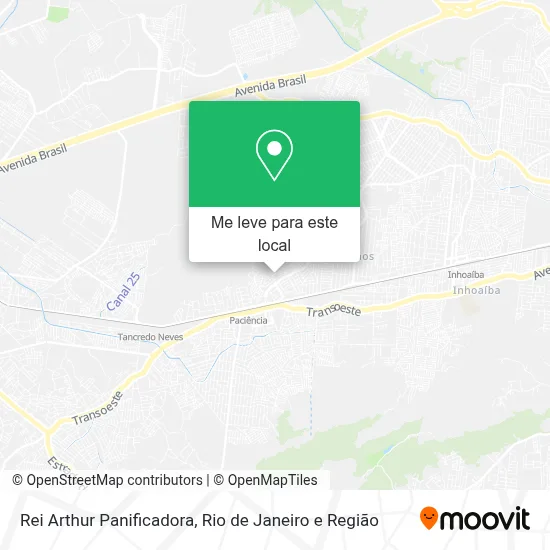 Rei Arthur Panificadora mapa