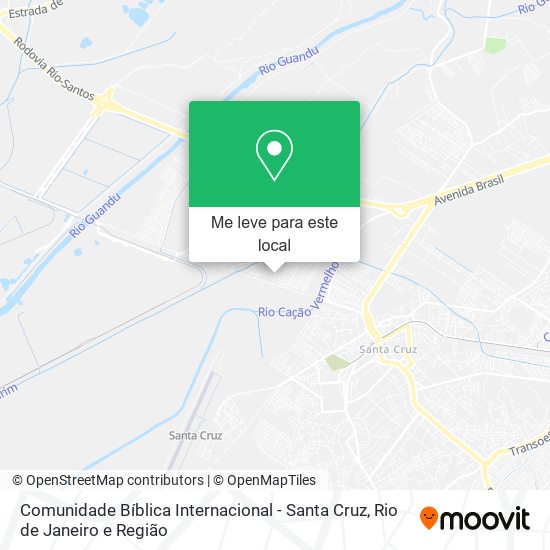 Comunidade Bíblica Internacional - Santa Cruz mapa