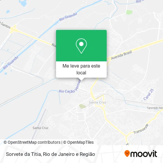 Sorvete da Titia mapa
