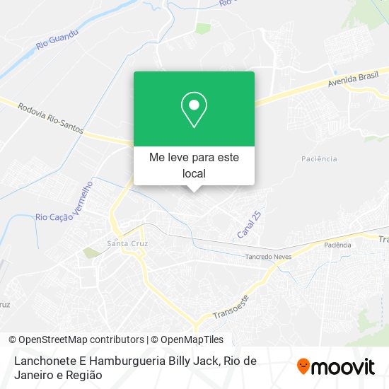 Lanchonete E Hamburgueria Billy Jack mapa