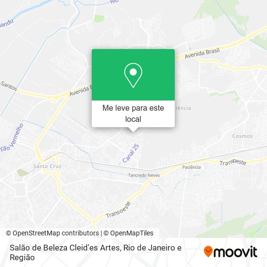 Salão de Beleza Cleid'es Artes mapa