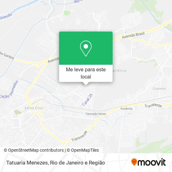 Tatuaria Menezes mapa