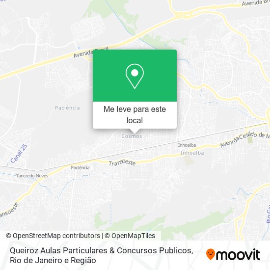 Queiroz Aulas Particulares & Concursos Publicos mapa