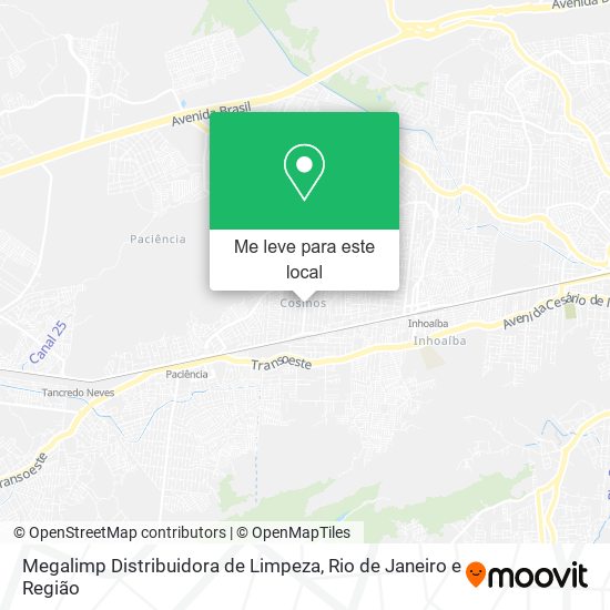 Megalimp Distribuidora de Limpeza mapa