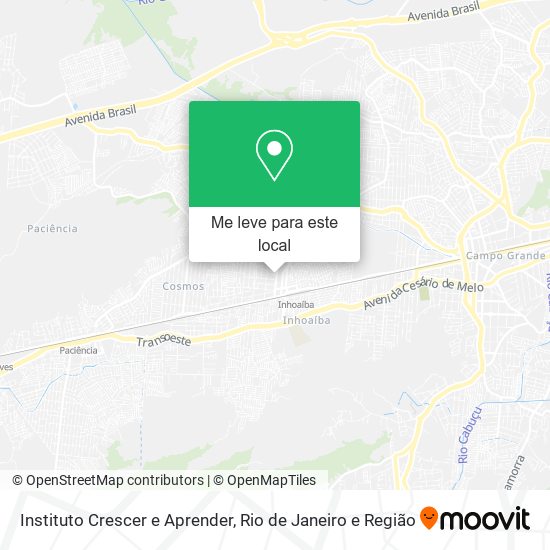 Instituto Crescer e Aprender mapa