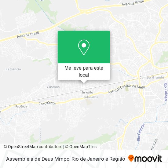 Assembleia de Deus Mmpc mapa