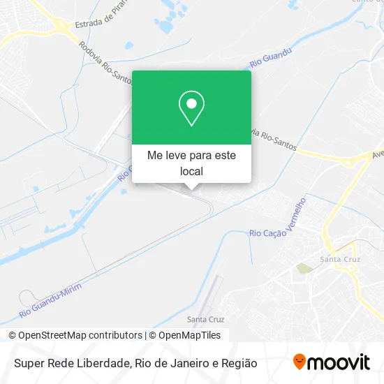 Super Rede Liberdade mapa