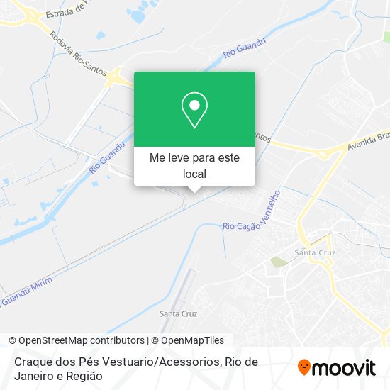 Craque dos Pés Vestuario / Acessorios mapa