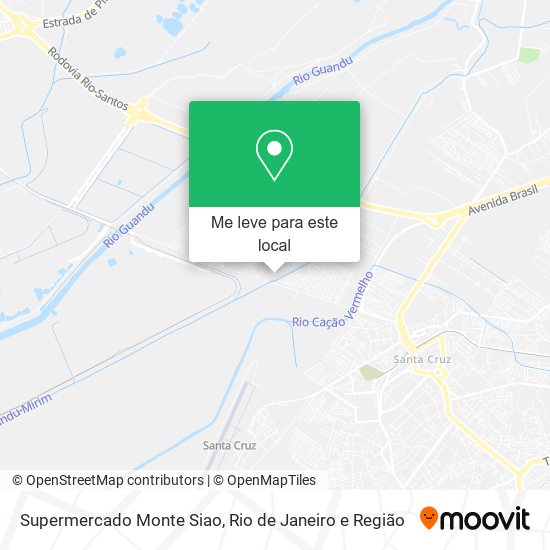 Supermercado Monte Siao mapa