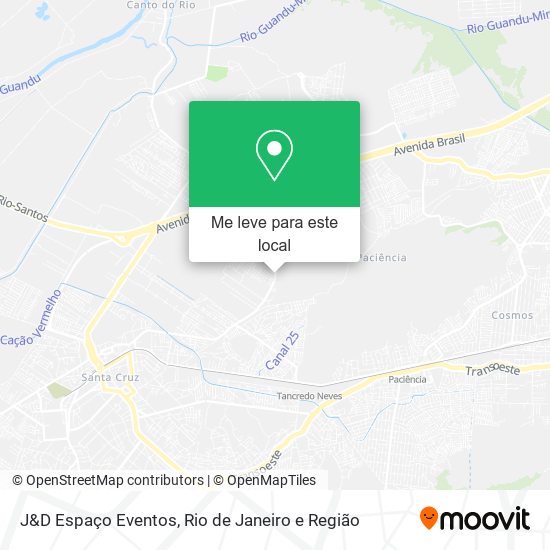 J&D Espaço Eventos mapa
