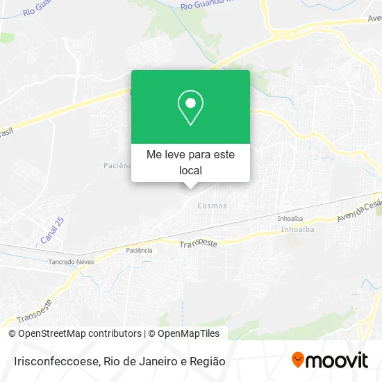 Irisconfeccoese mapa