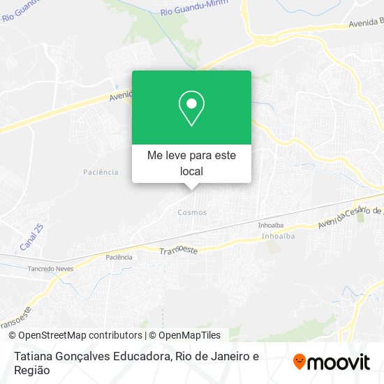 Tatiana Gonçalves Educadora mapa