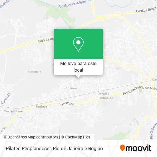 Pilates Resplandecer mapa