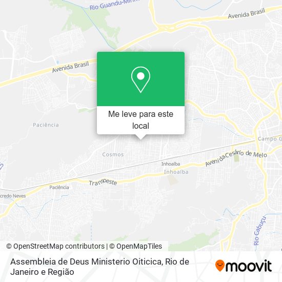 Assembleia de Deus Ministerio Oiticica mapa