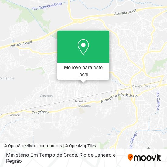 Ministerio Em Tempo de Graca mapa