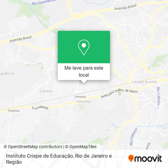 Instituto Crispe de Educação mapa