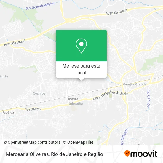 Mercearia Oliveiras mapa