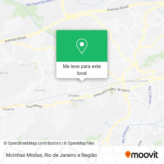 McInhas Modas mapa