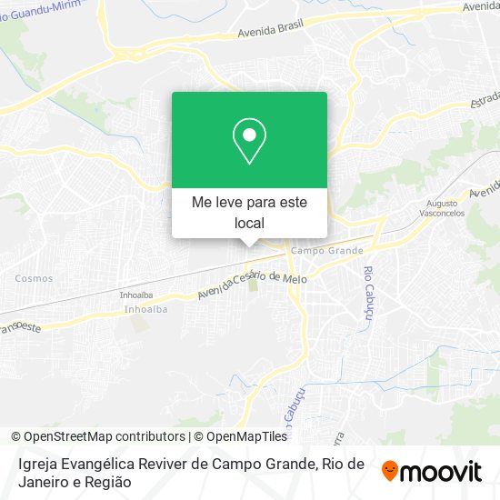 Igreja Evangélica Reviver de Campo Grande mapa
