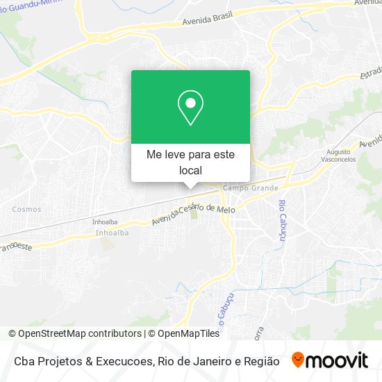 Cba Projetos & Execucoes mapa