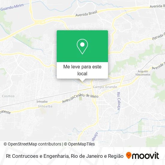 Rt Contrucoes e Engenharia mapa