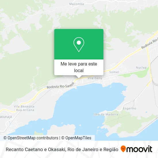 Recanto Caetano e Okasaki mapa