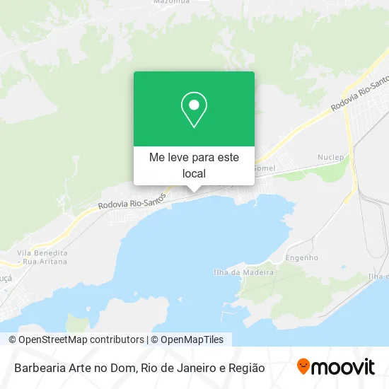 Barbearia Arte no Dom mapa