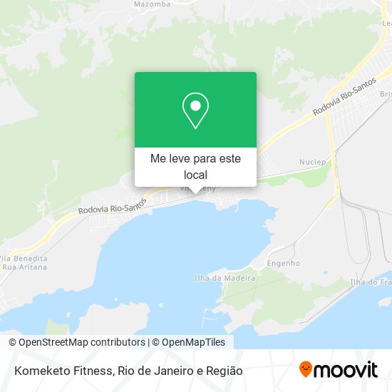 Komeketo Fitness mapa
