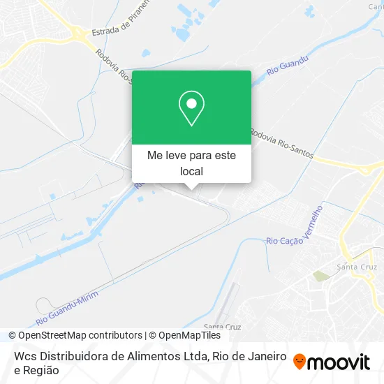 Wcs Distribuidora de Alimentos Ltda mapa