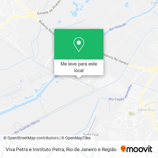 Viva Petra e Instituto Petra mapa