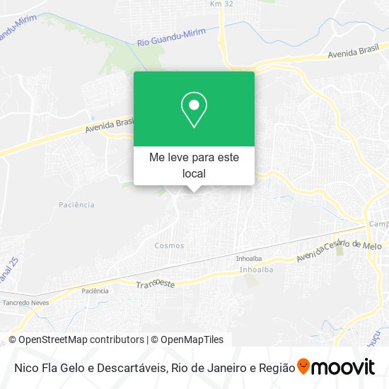 Nico Fla Gelo e Descartáveis mapa