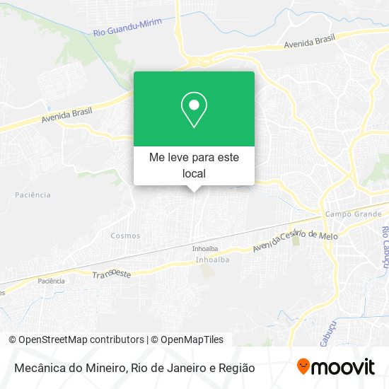 Mecânica do Mineiro mapa